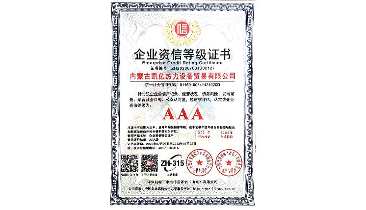 企業(yè)資質等級證書